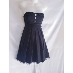 City Triangles Black Strapless Dress Size 5/6